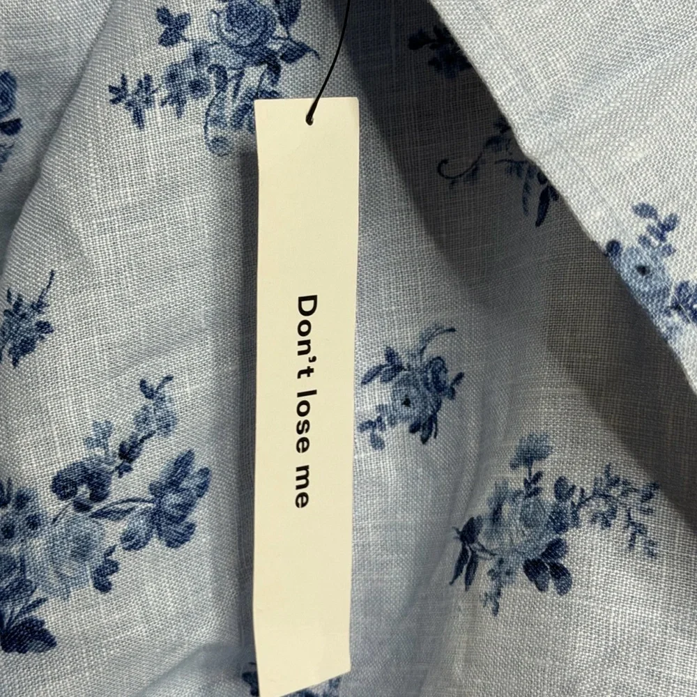 Reformation Celosia Linen Dress Crystalline